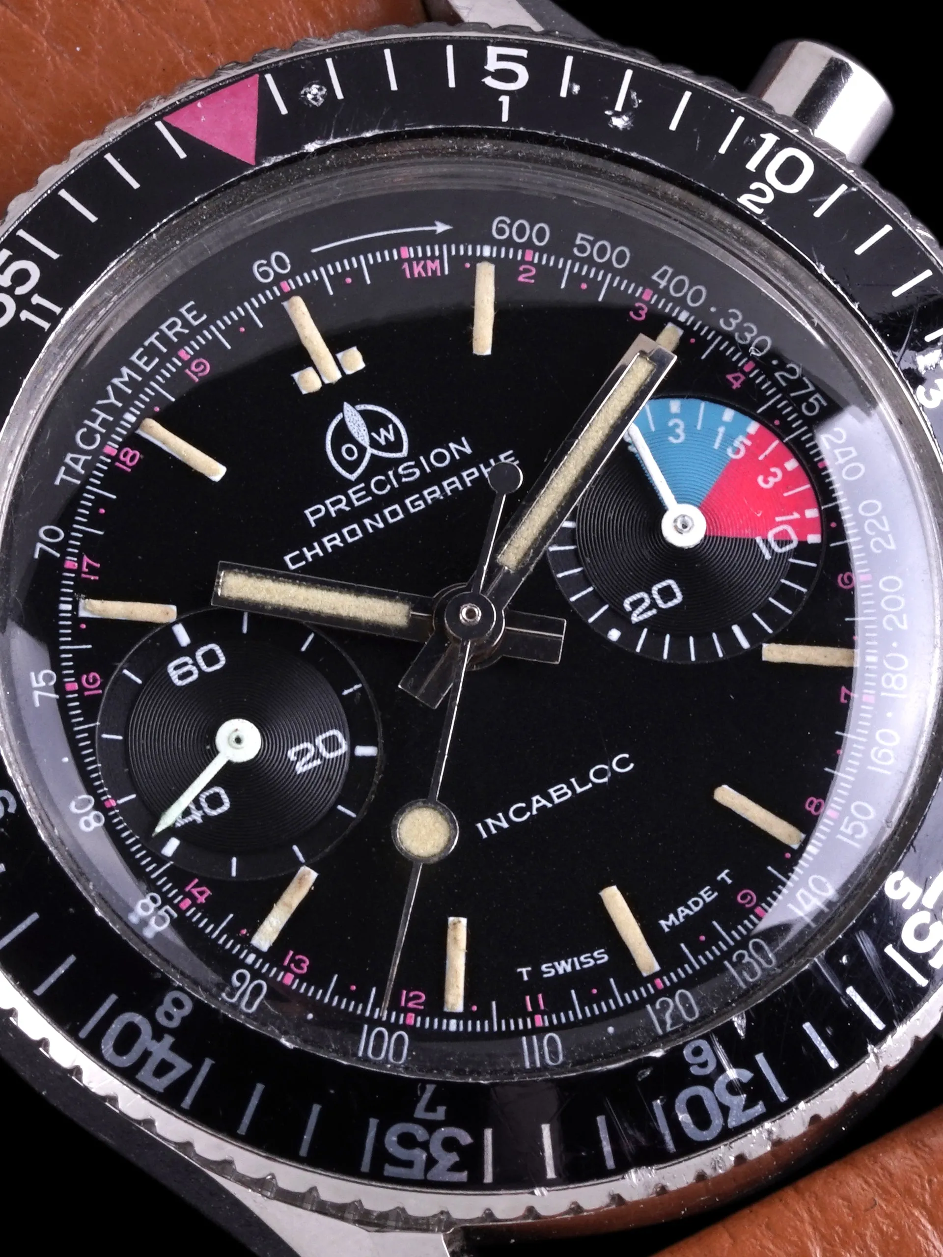 1970s Ollech & Wajs Precision Chronographe "Landeron 248"