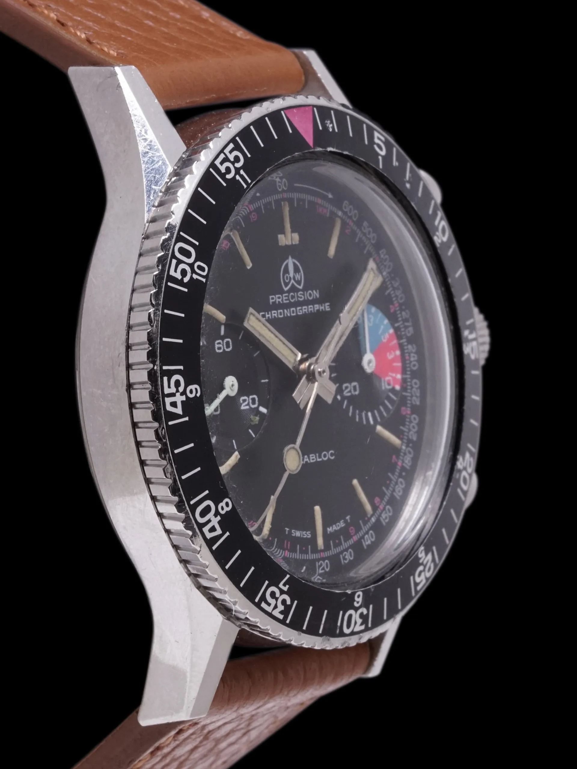 1970s Ollech & Wajs Precision Chronographe "Landeron 248"