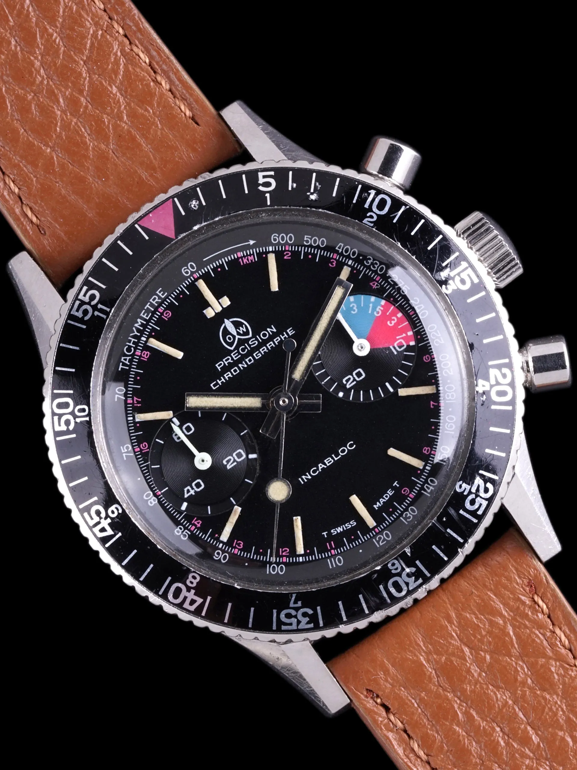 1970s Ollech & Wajs Precision Chronographe "Landeron 248"