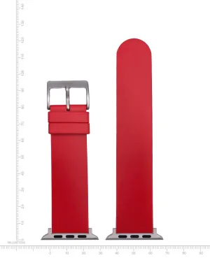 Apple-Compatible Watch Band - Goma Natural Rubber - Red