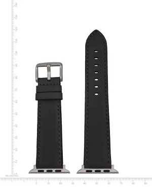 Apple-Compatible Watch Band - Nappa Leather - Black