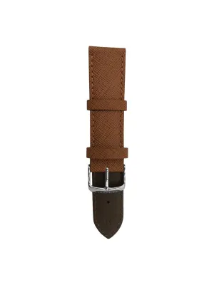 Aries Gold Brown Leather Strap (Size 22)