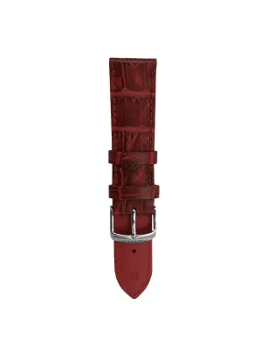 Aries Gold Red Leather Strap (Size 22)