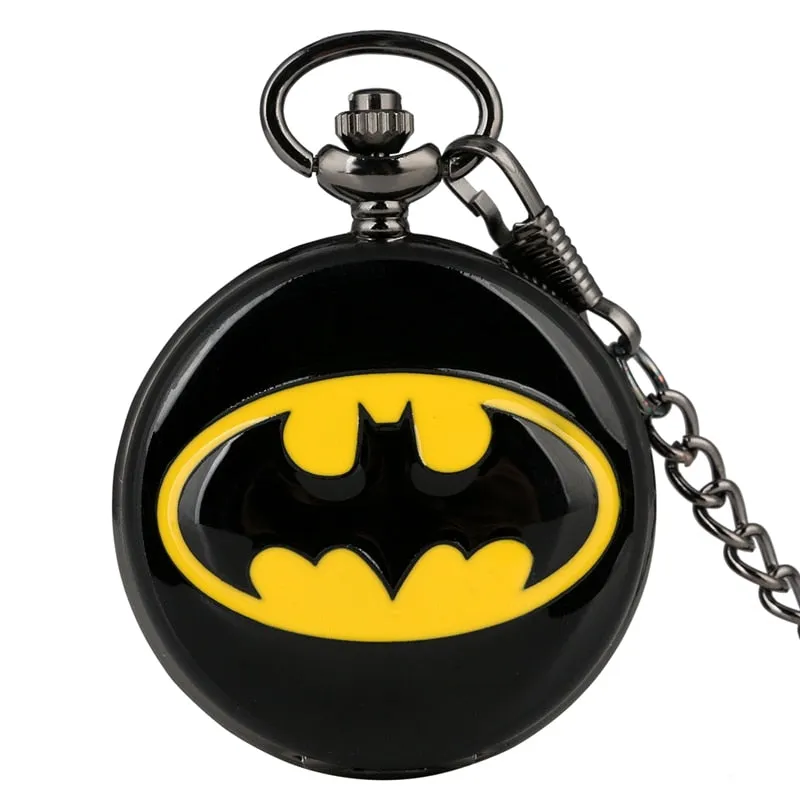 Black and Yellow Batman Logo Quartz Watch