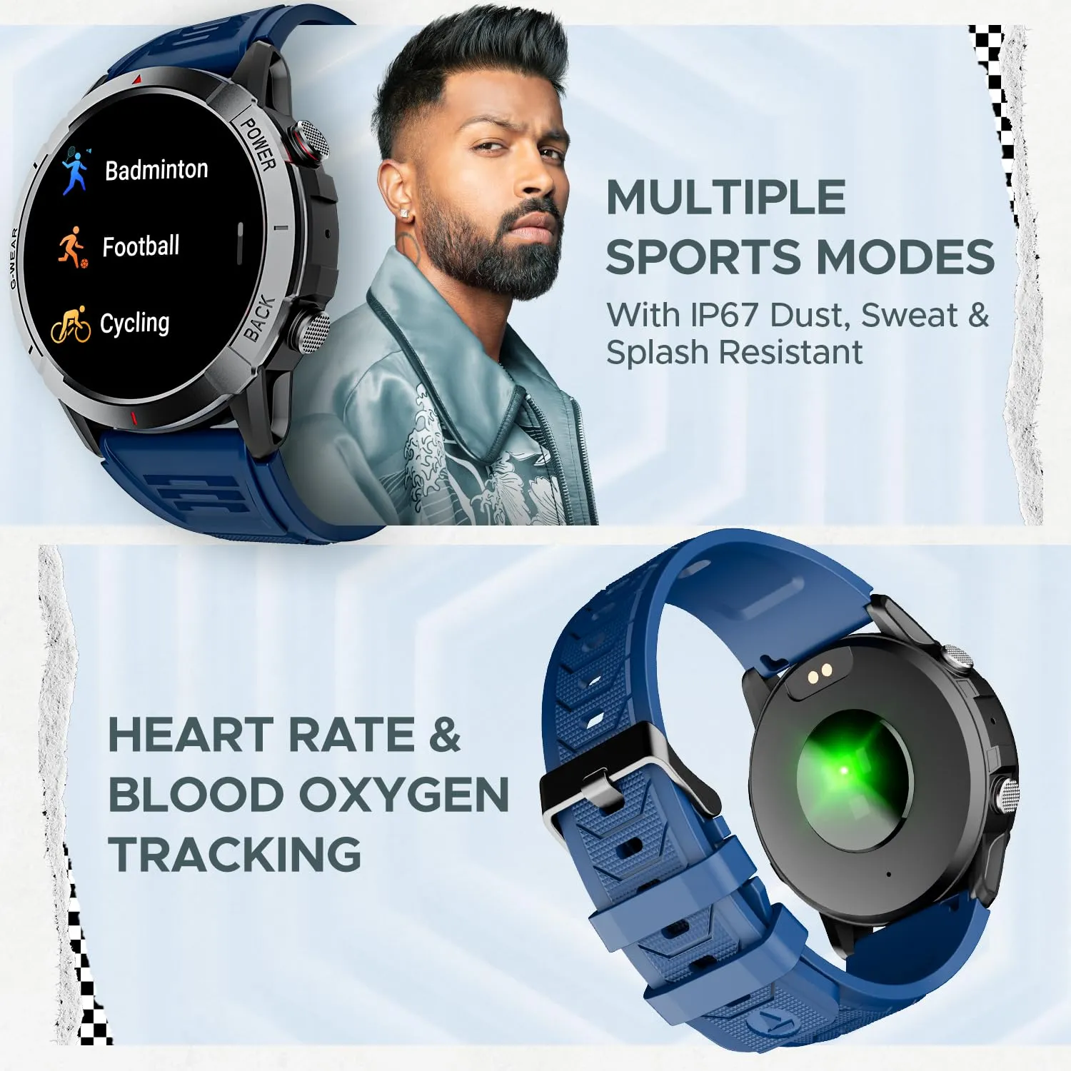 boAt Lunar Fit Smart Watch with 1.43" AMOLED Display, Advanced Bluetooth Calling, Always on Display, Cloud & Custom Watch Faces, Female Wellness, Widget Control, Password, IP67, HR&SpO2(Deep Blue)