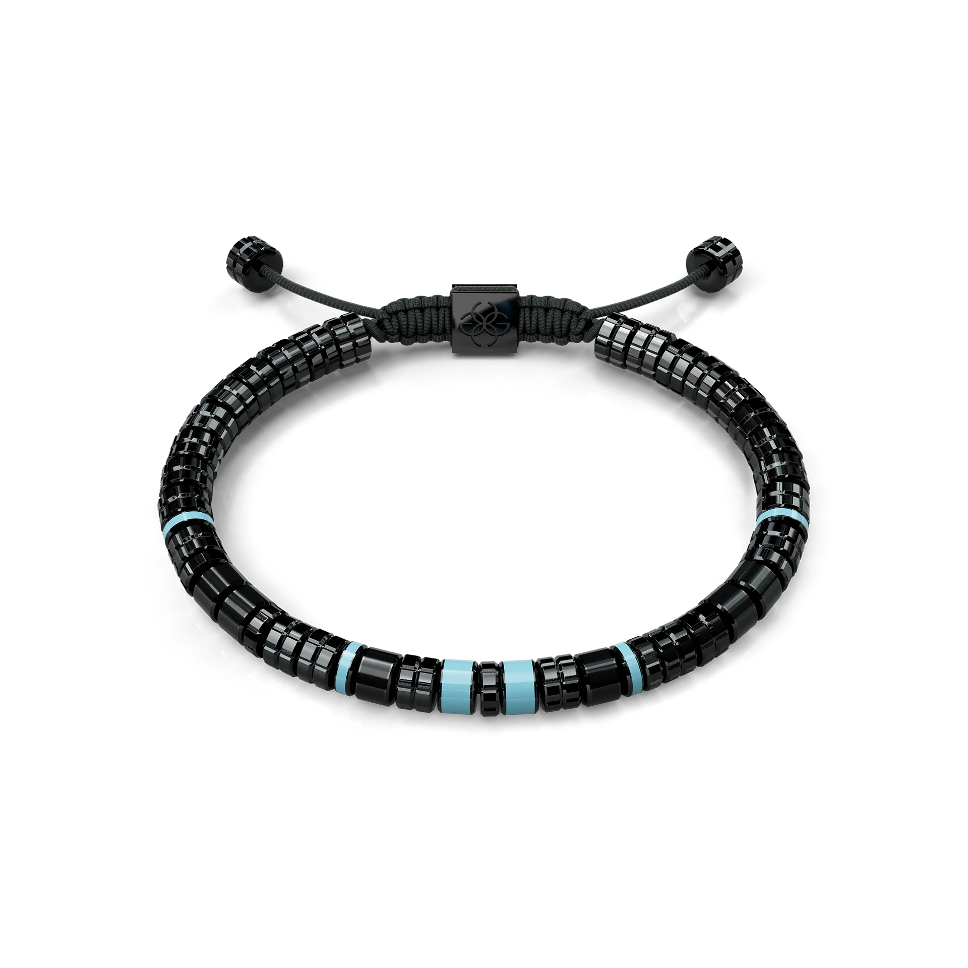 Bracelet / EV - Black - Curacao Blue