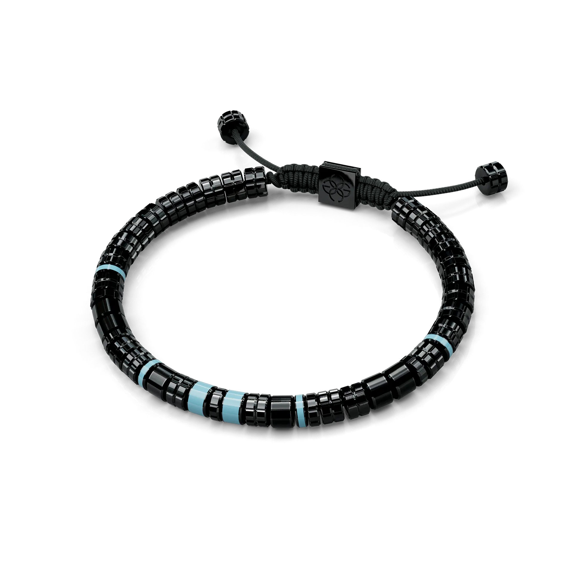 Bracelet / EV - Black - Curacao Blue