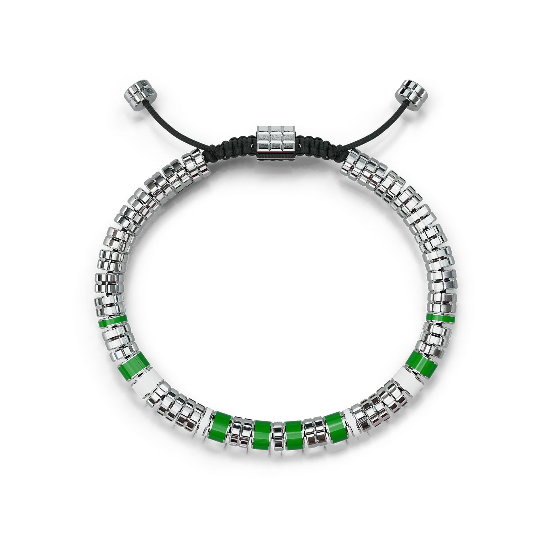 Bracelet / EV - Silver - Green