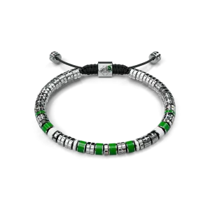 Bracelet / EV - Silver - Green