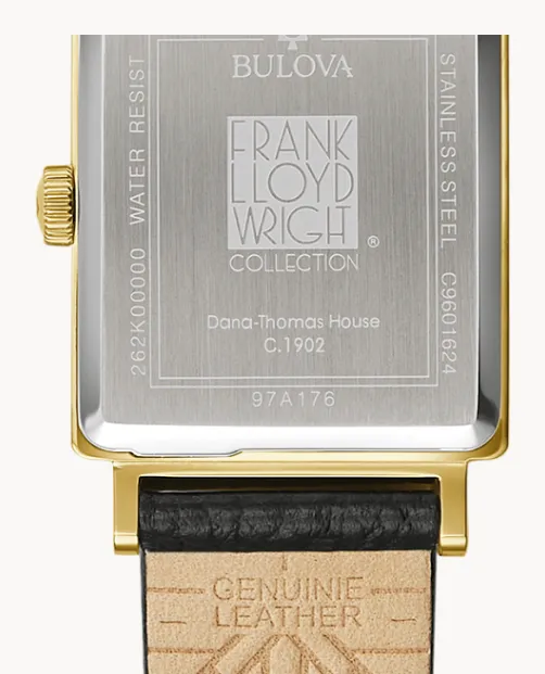 Bulova Frank Lloyd Wright "Dana-Thomas House" Watch (I8629)