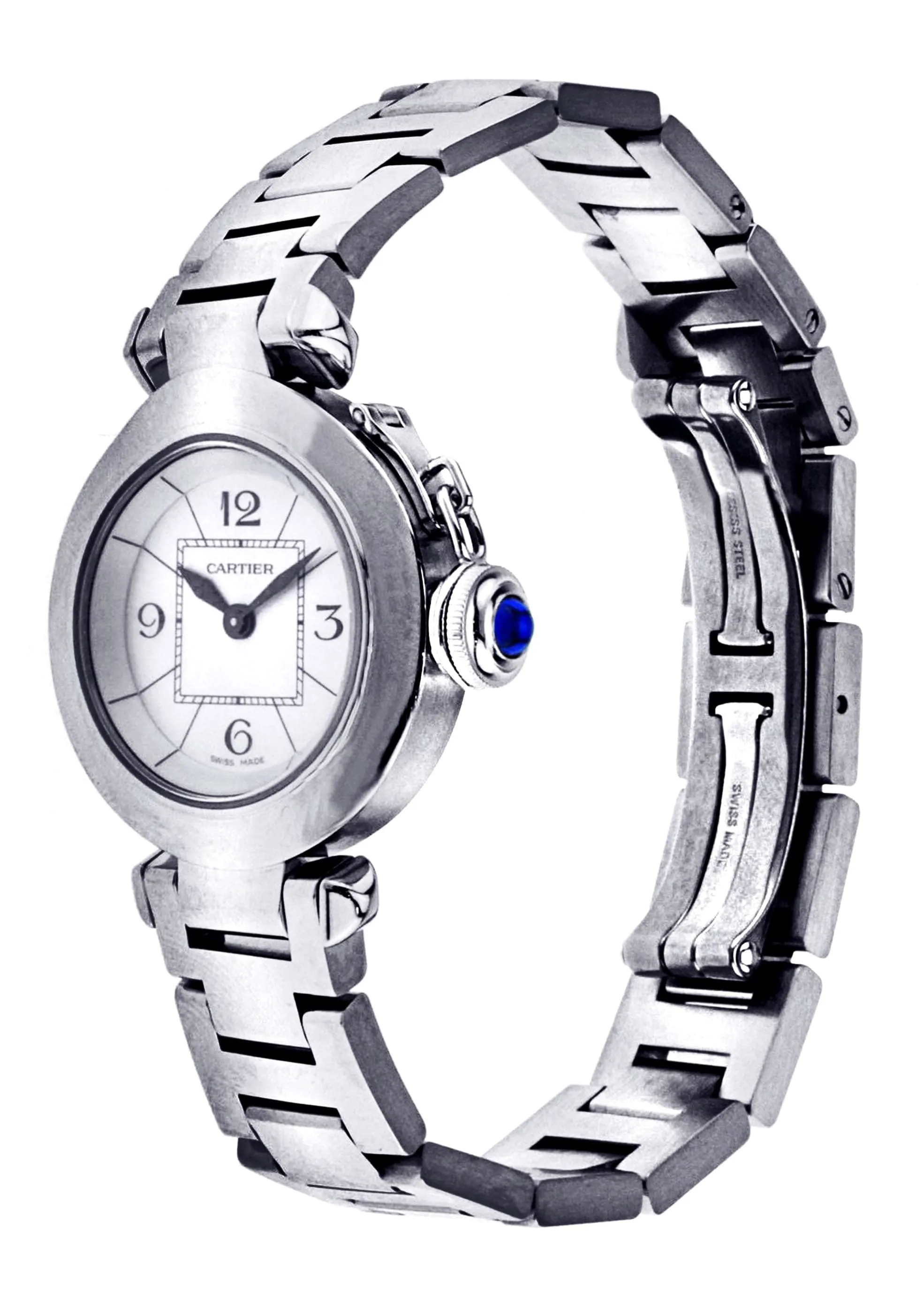 Cartier Miss Pasha Watch For Women | Stainless Steel | 27 Mm