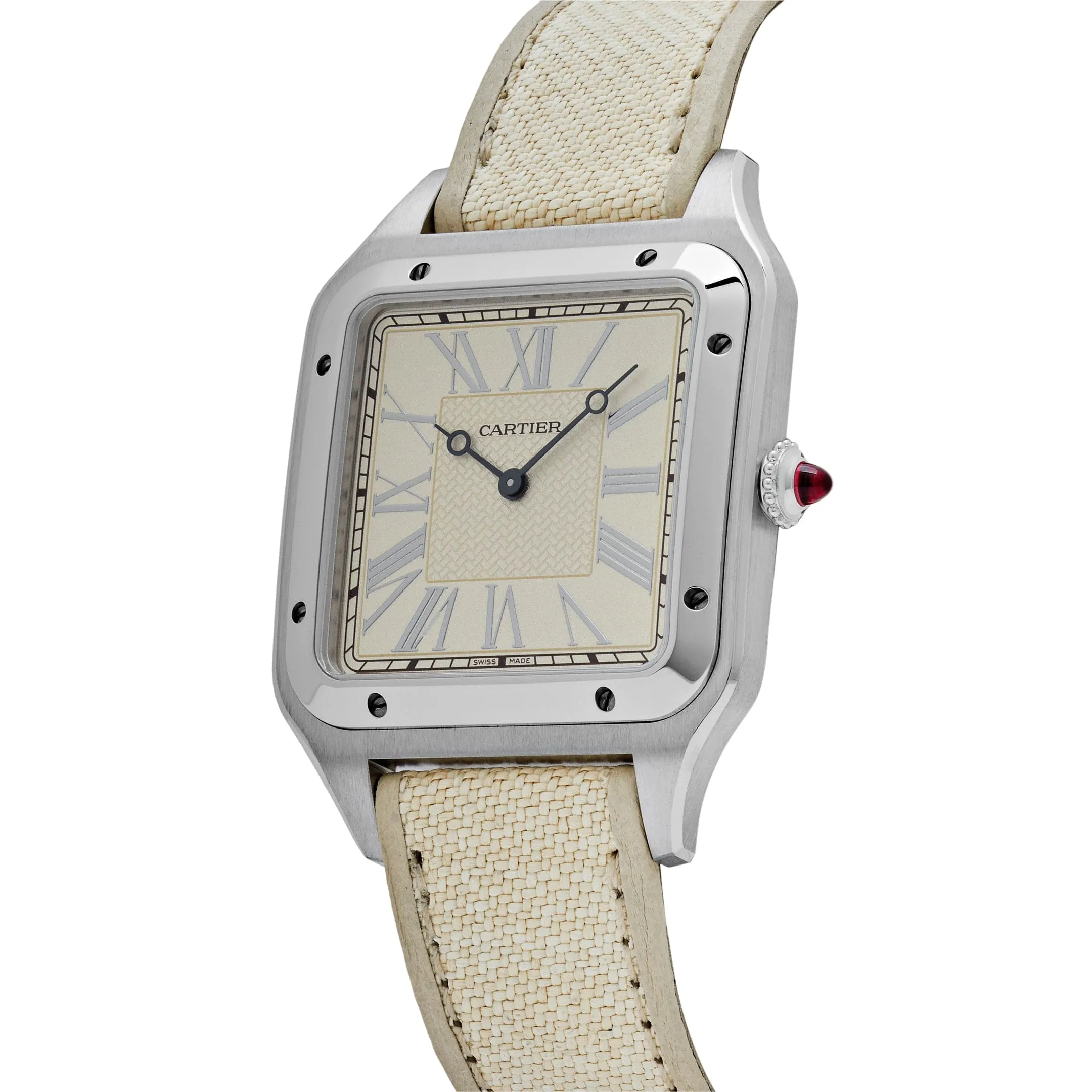 Cartier Santos Dumont XL WGSA0036  “La Demoiselle” Platinum Beige Dial  Limited Edition (2021)