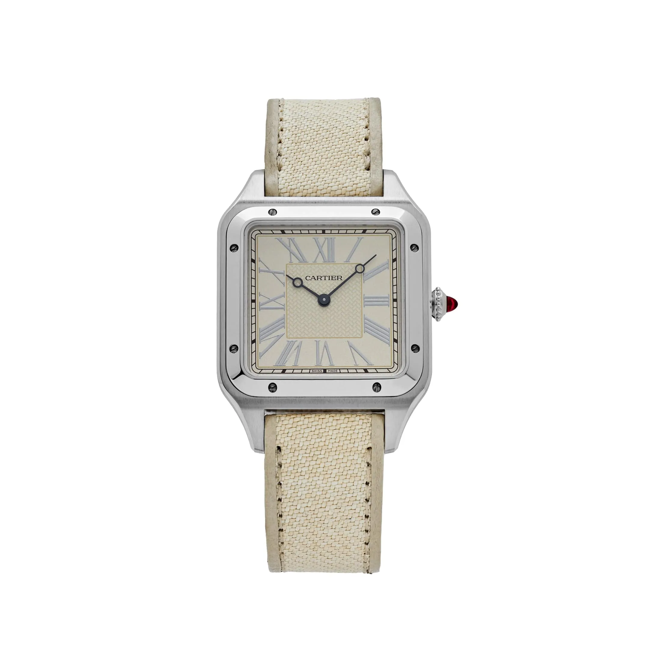 Cartier Santos Dumont XL WGSA0036  “La Demoiselle” Platinum Beige Dial  Limited Edition (2021)