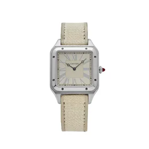 Cartier Santos Dumont XL WGSA0036  “La Demoiselle” Platinum Beige Dial  Limited Edition (2021)