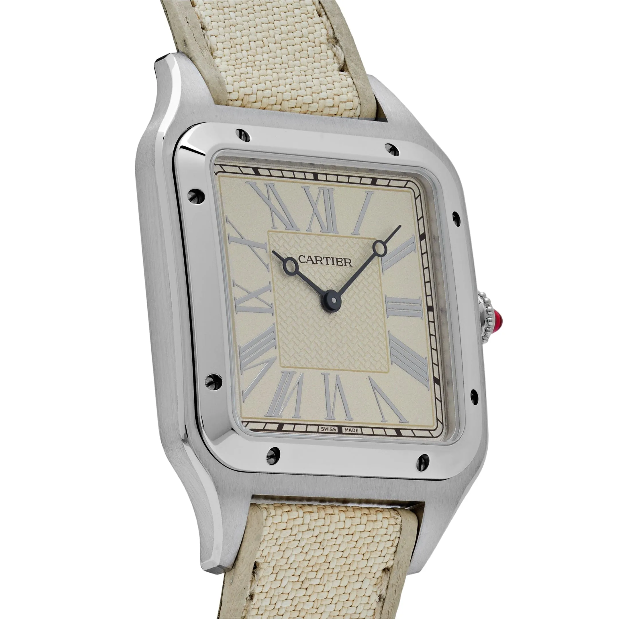 Cartier Santos Dumont XL WGSA0036  “La Demoiselle” Platinum Beige Dial  Limited Edition (2021)