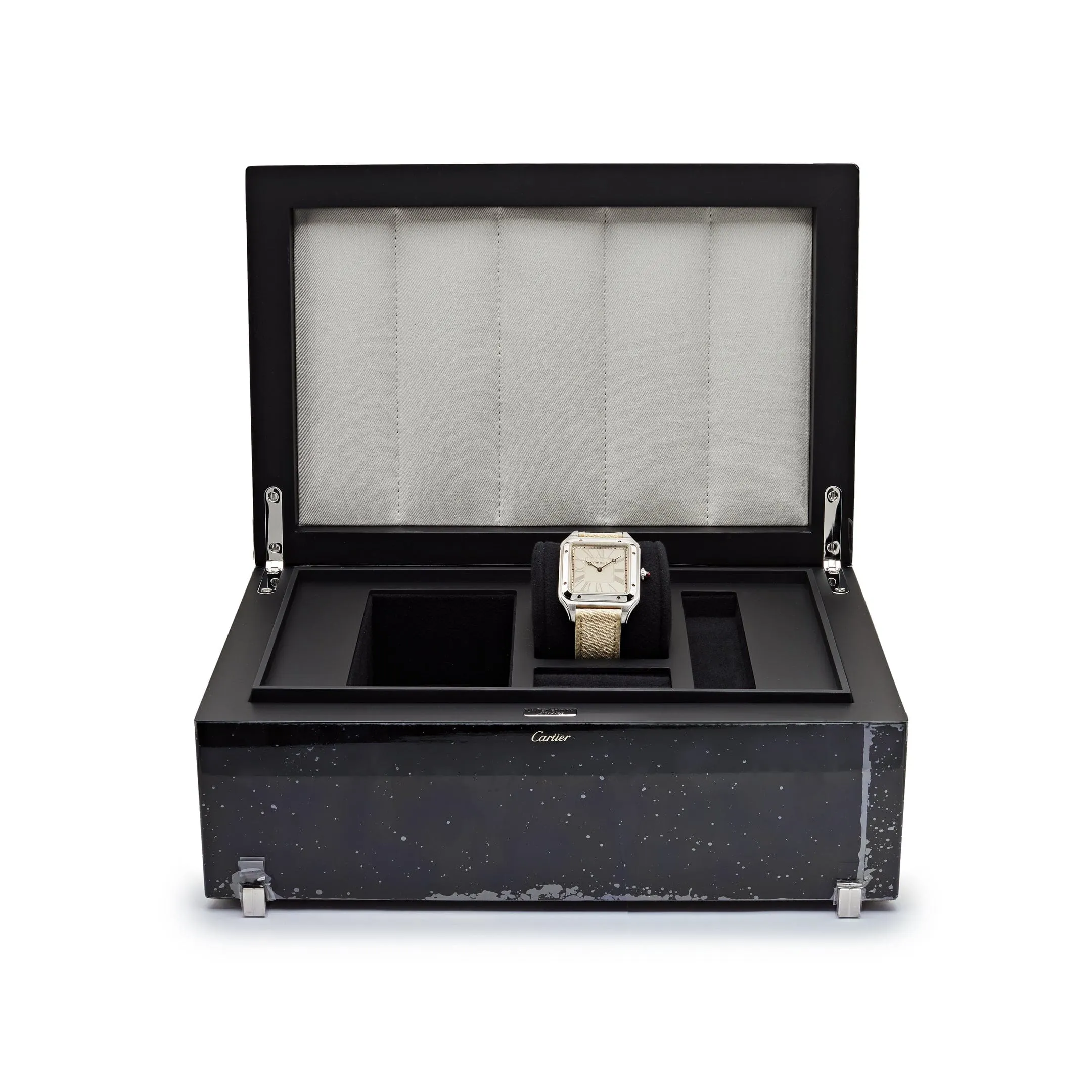 Cartier Santos Dumont XL WGSA0036  “La Demoiselle” Platinum Beige Dial  Limited Edition (2021)