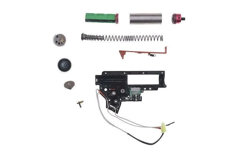 Complete, reinforced gearbox v.2 Mod2 with electronic contact (rear wiring)