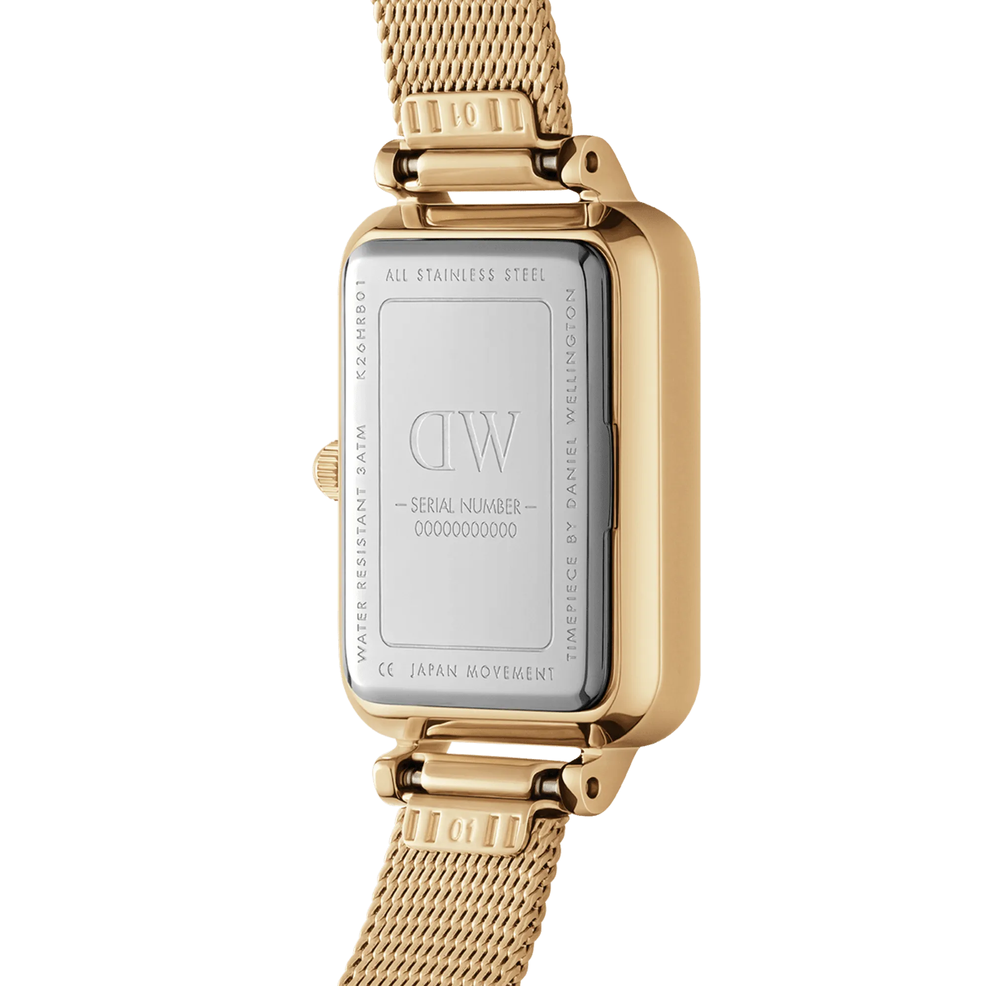 Daniel Wellington Quadro 20x26 Lumine Gold Mother of Pearl White Watch