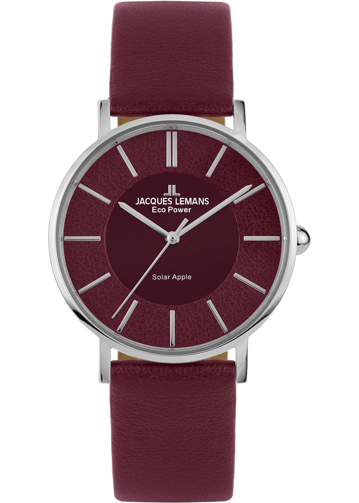 Eco Power Solar Burgundy Vegan Strap Unisex Watch