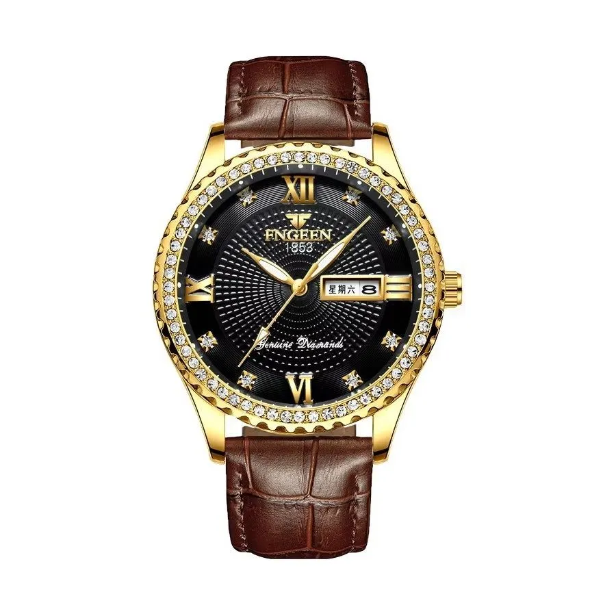 Elegant Steel Band Quartz Men's Executive Watch