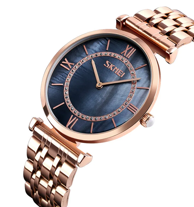 Exquisite diamond-encrusted shell face watch W2391898