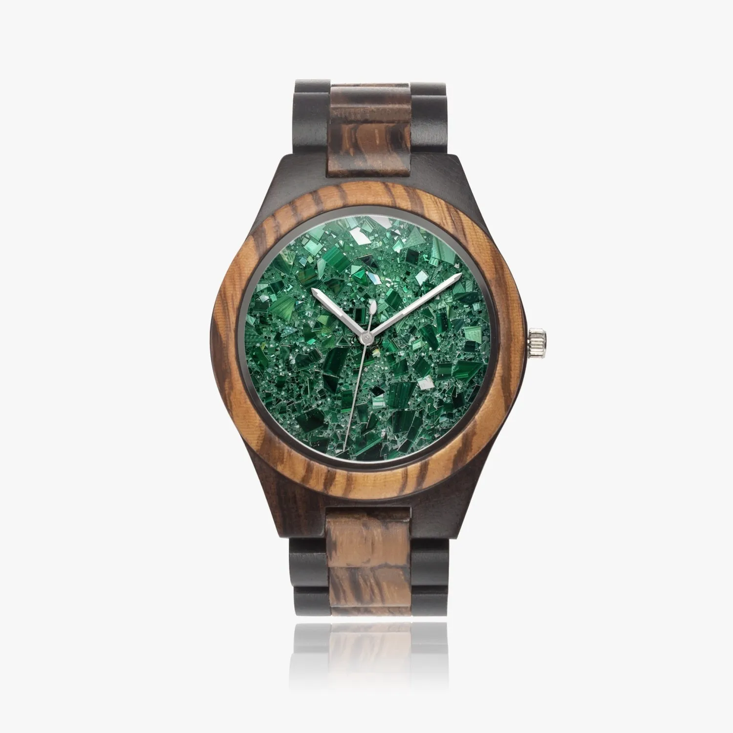 Fields of Emerald Indian Ebony Wooden Watch