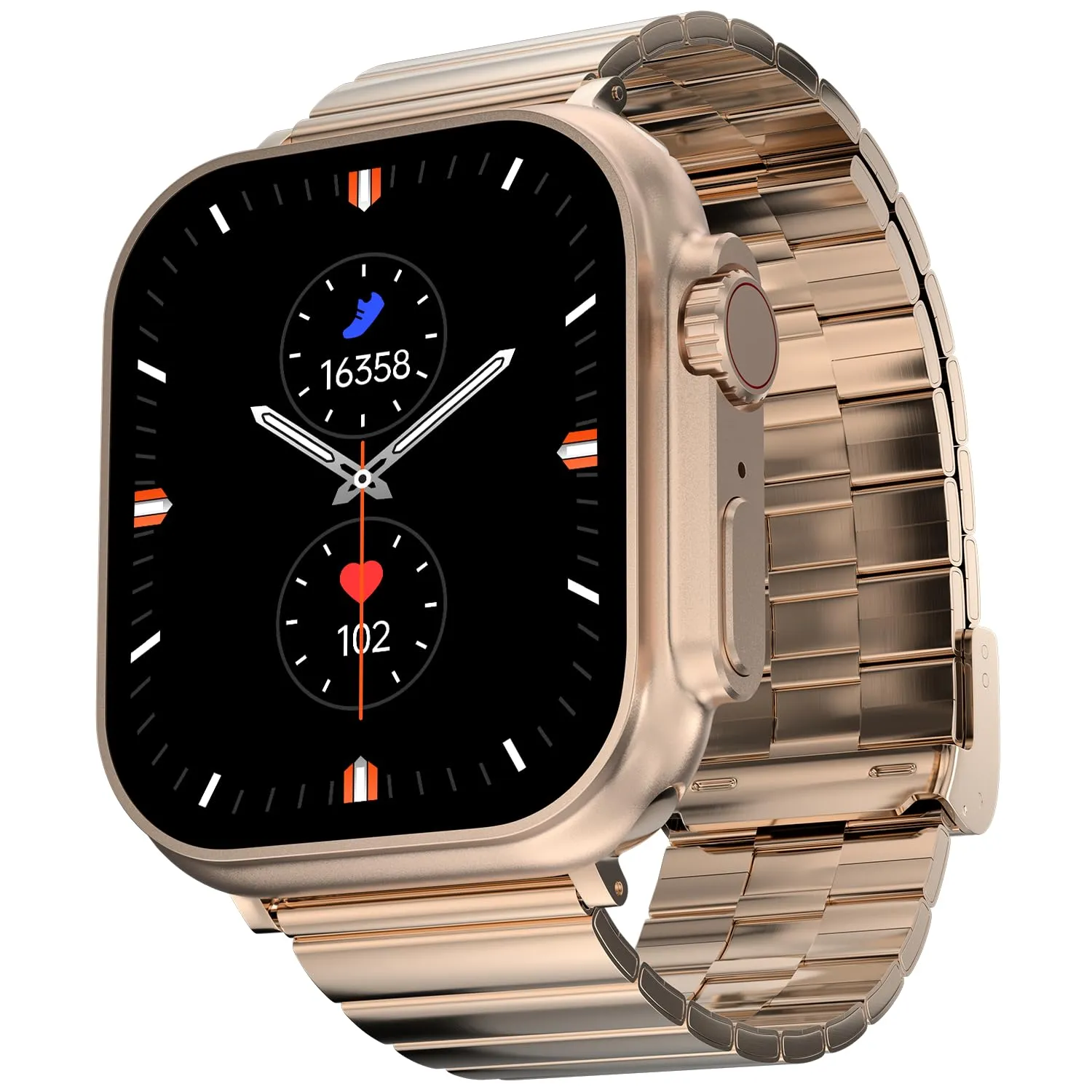 Fire-Boltt Gladiator   1.96” AMOLED Display Luxury Smartwatch, Rotating Crown, 115  Sports Modes & Bluetooth Calling, AI Voice Assistant, Gaming