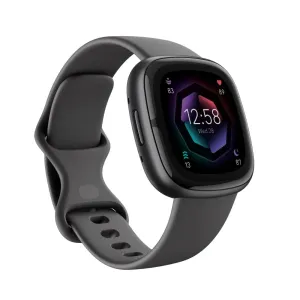 Fitbit Sense 2 Health & Fitness Watch (Shadow Grey/Graphite Aluminium) with 6-Month Premium Membership