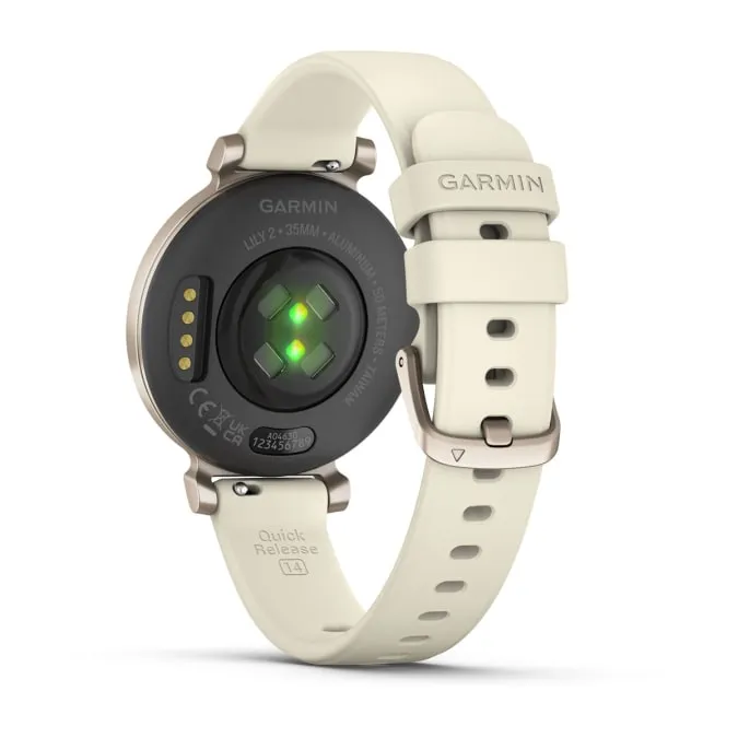 Garmin Lily 2 Sport Bluetooth Smart Watch - Cream Gold | 49-GAR-010-02839-00