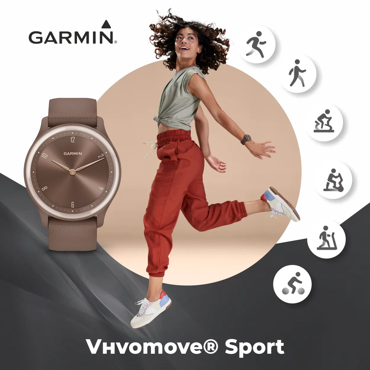 Garmin Vivomove Sport Hybrid Smartwatch