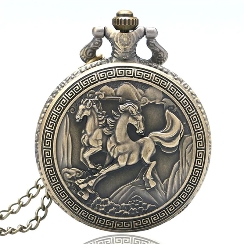 Horse Theme Pocket Watch