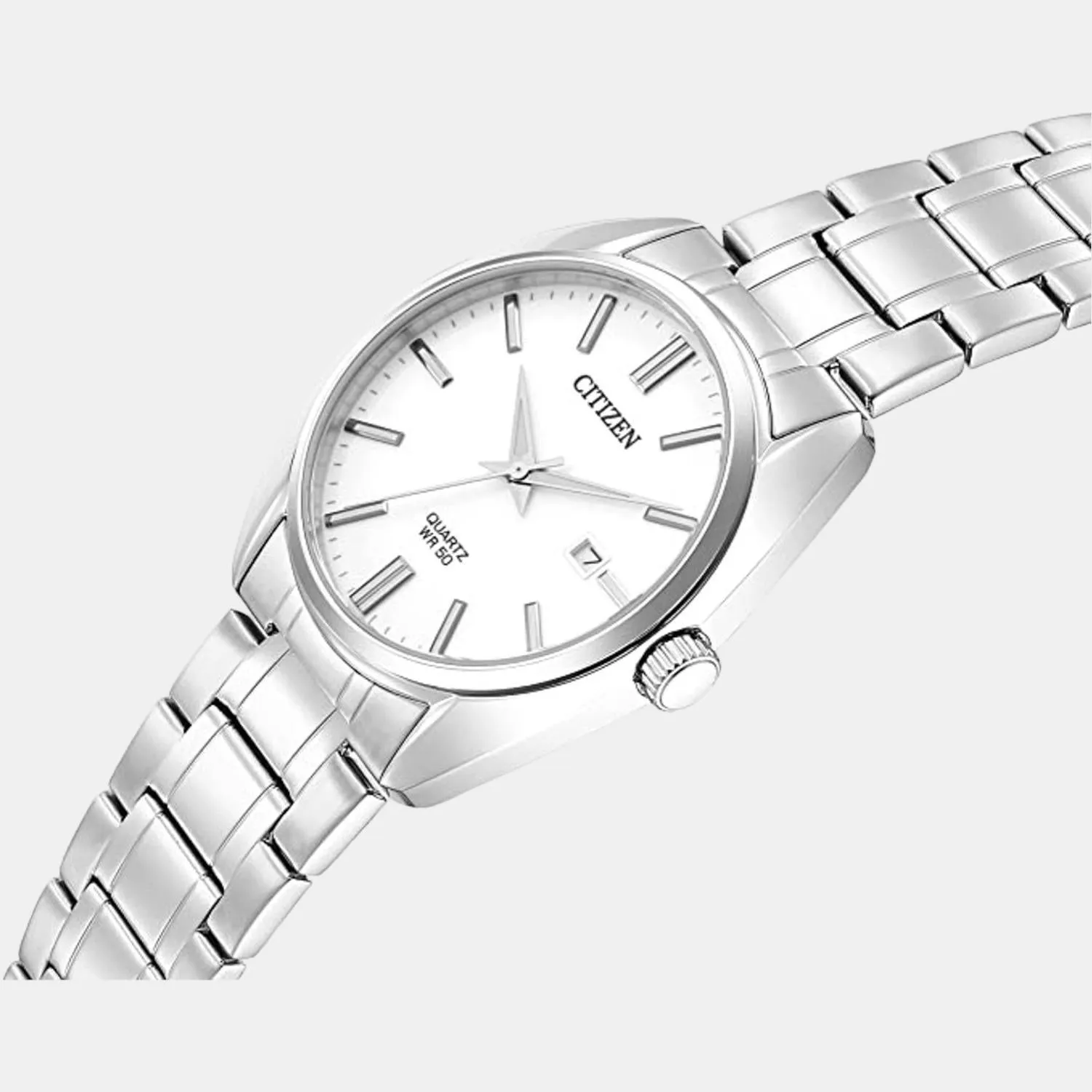 Hyperion Men's White Analog Stainless Steel Watch BI5100-58A