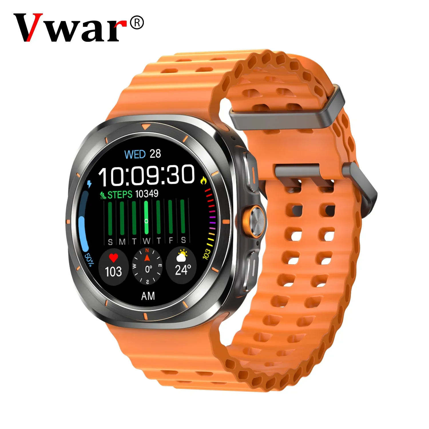 JS Watch 7 Ultra 47mm IP68 Waterproof Bluetooth Call Compass Wireless Charger Smart Watch