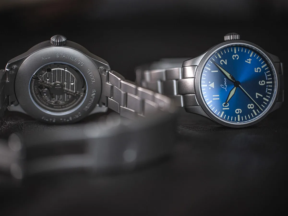 LAC Watch Pilot Basic Augsburg Blue Hour Bracelet