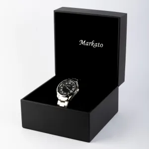 MARKATO Men Watch with Black Dial