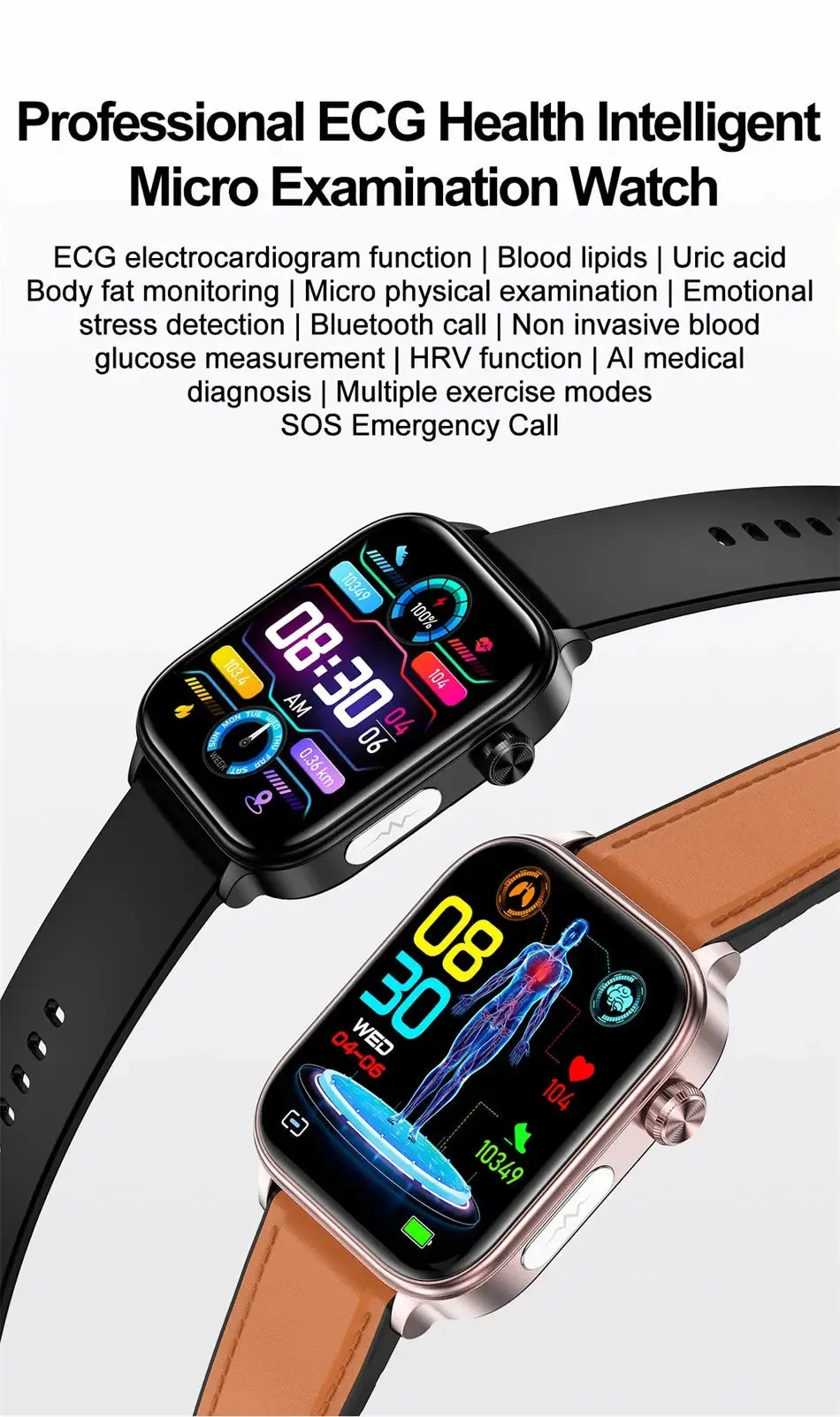 Medical Grade Smart Watch - 1.96"