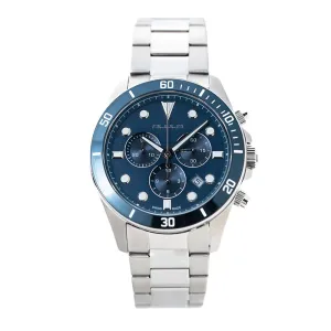 Men Blue Stainless Steel 42.5mm Watch