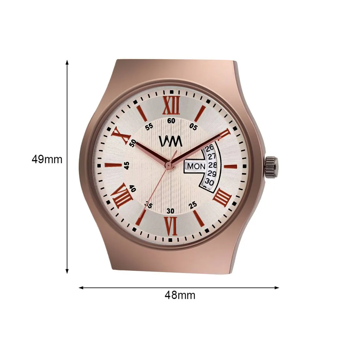 Men's Brown Synthetic Leather Analog Stylish Watch