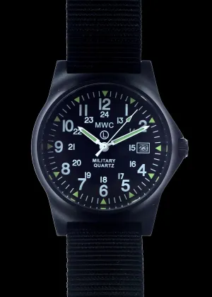 MWC G10LM 12/24 Cover Non Reflective Black PVD Military Watch