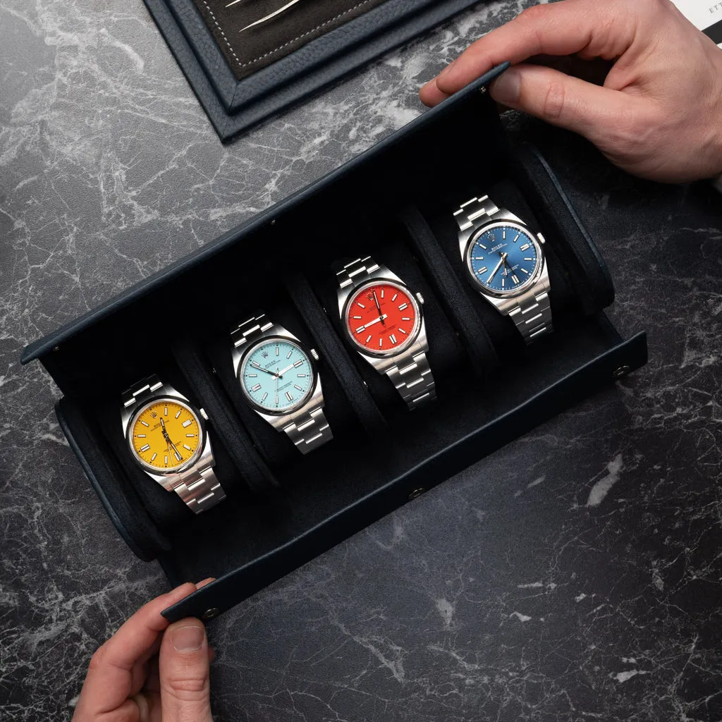 Navy Watch Roll – Four Watches