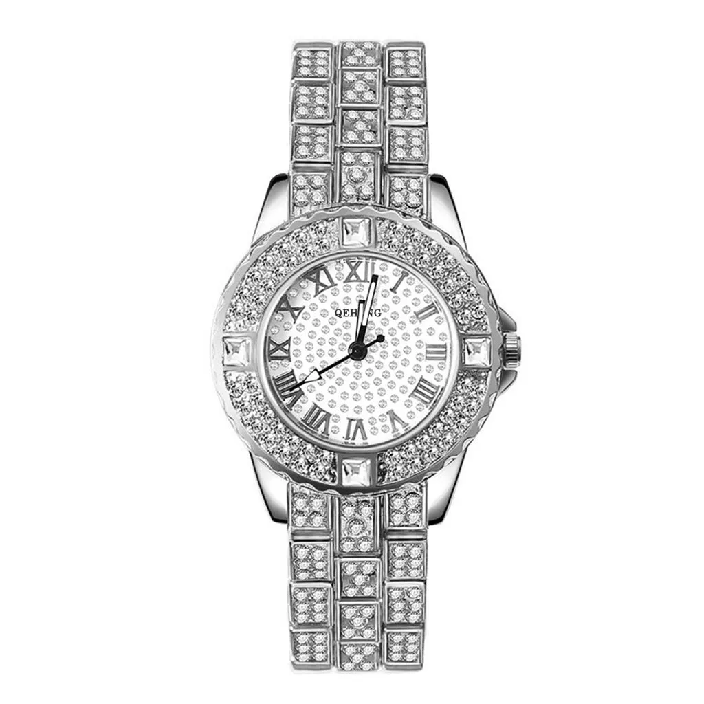 New Women's Suit Bracelet Fashion Exquisite With Diamond English Watch