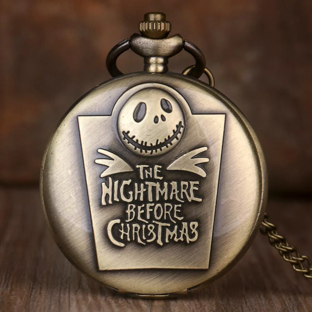 Nightmare Before Christmas Logo Pocket Watch