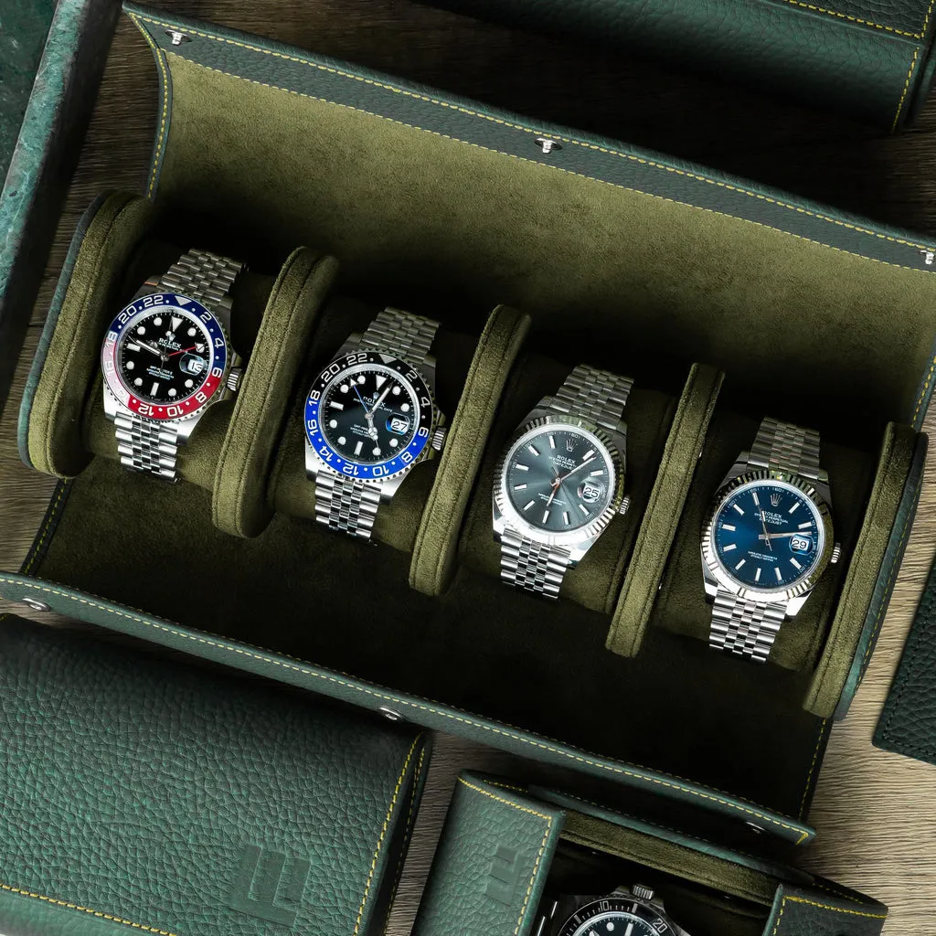 Olive Watch Roll – Four Watches