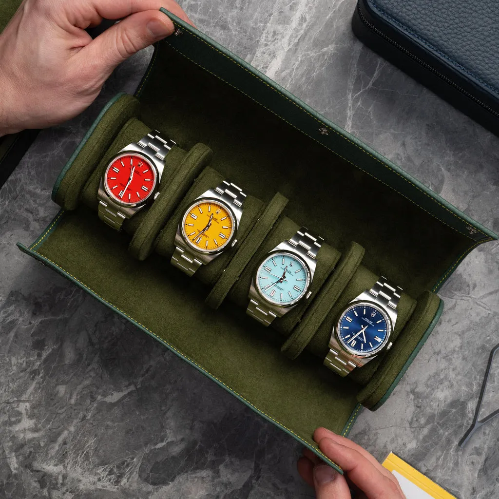 Olive Watch Roll – Four Watches