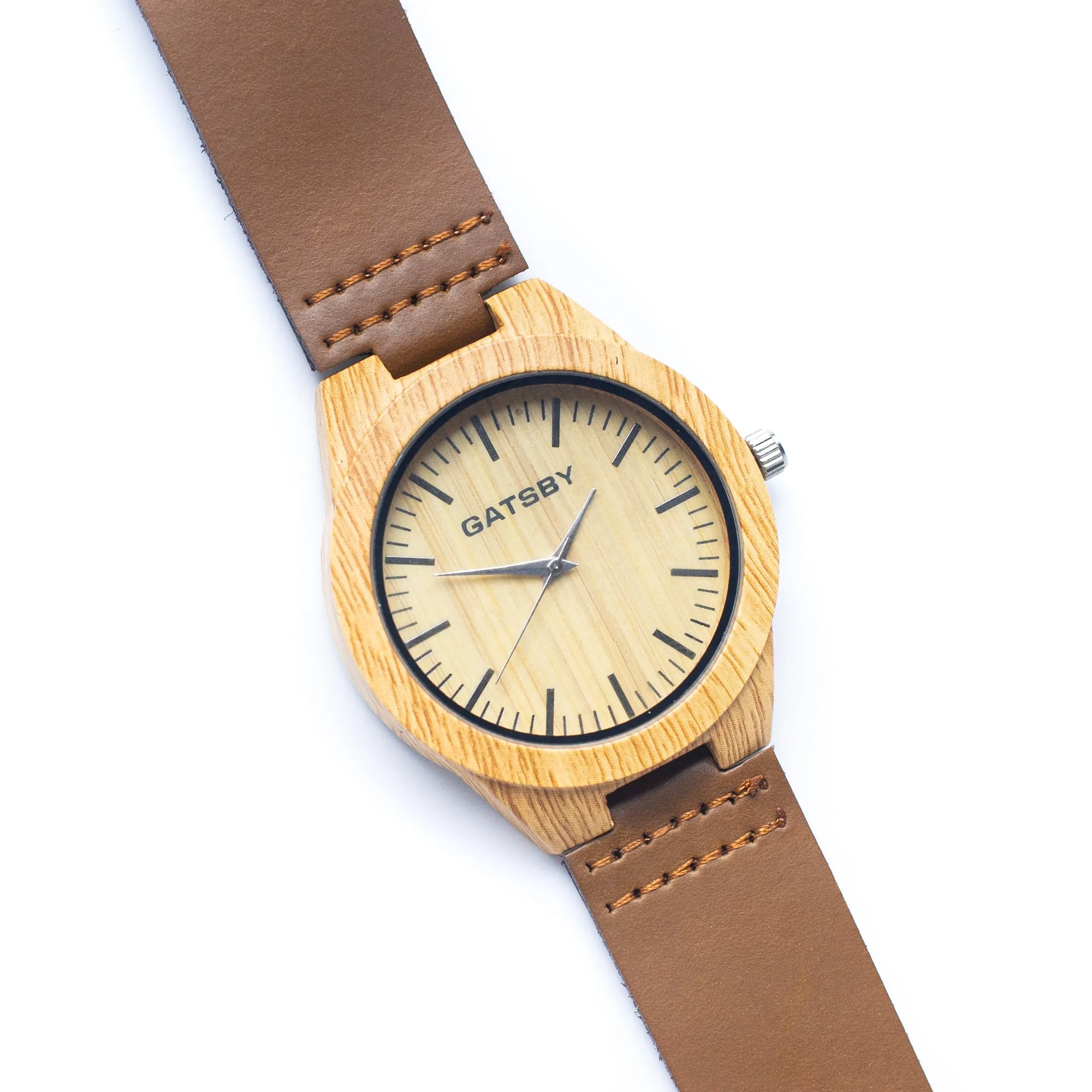 Stylish Casual Watch with Natural Cork Watch Strap WA-338