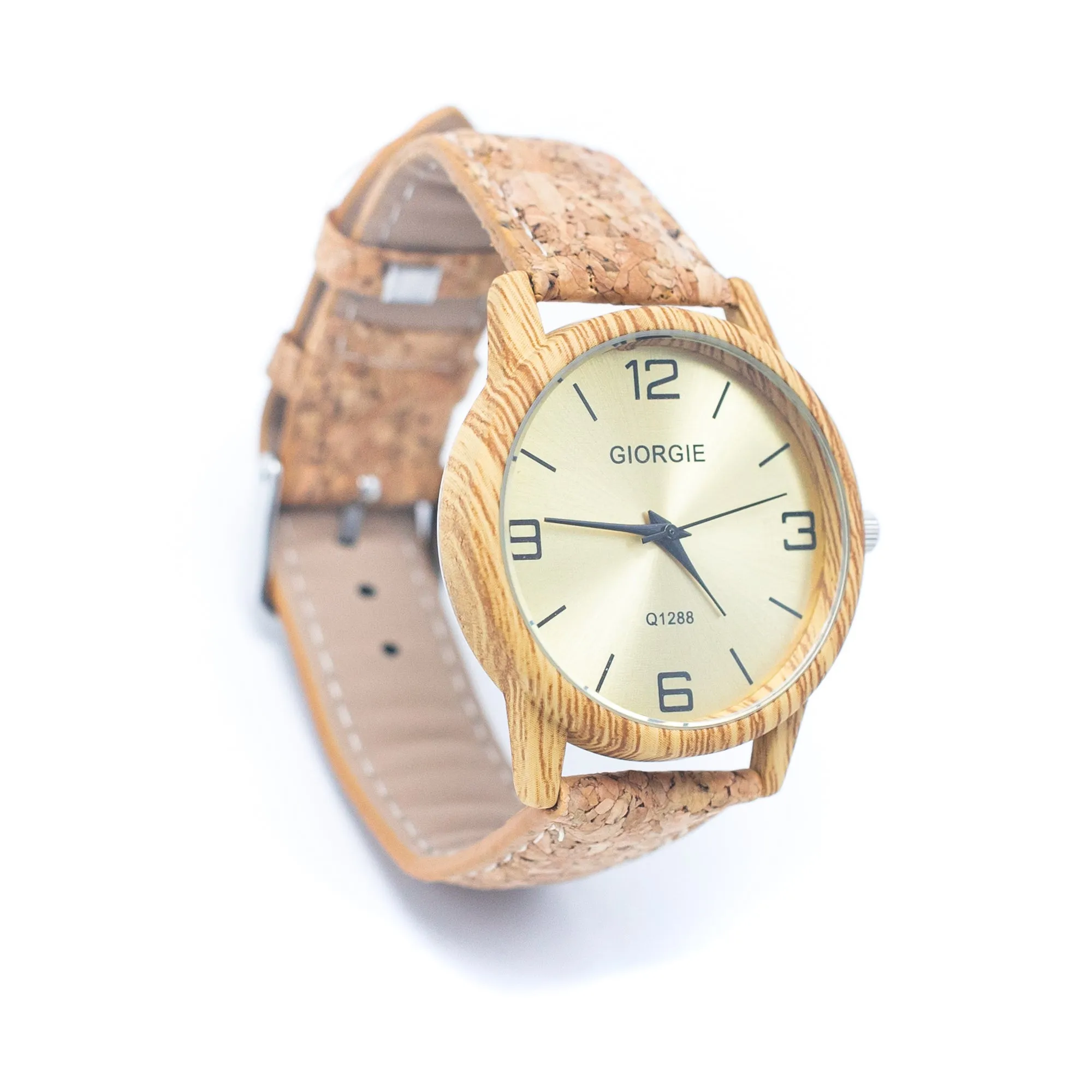 Stylish Casual Watch with Natural Cork Watch Strap WA-360