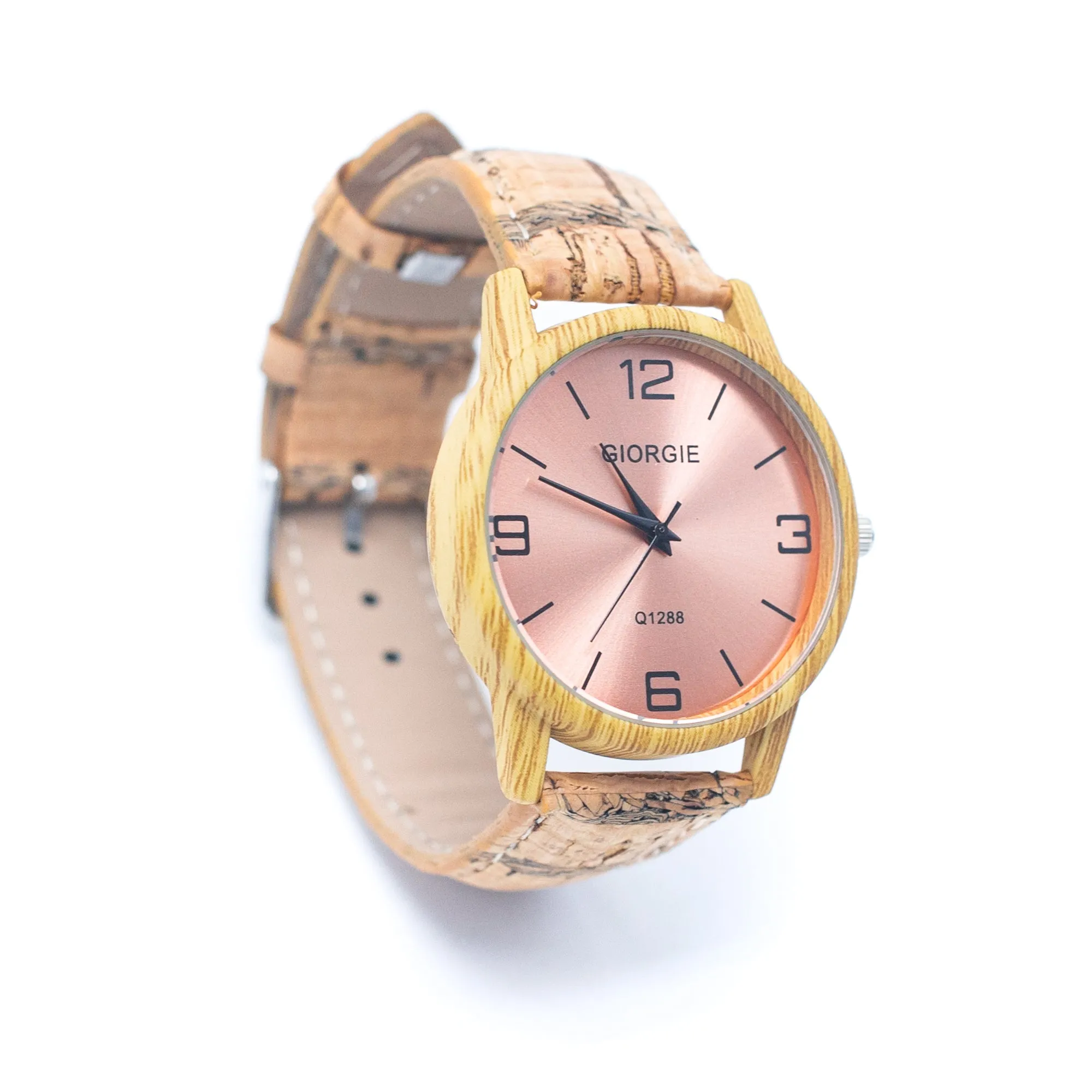 Stylish Casual Watch with Natural Cork Watch Strap WA-360