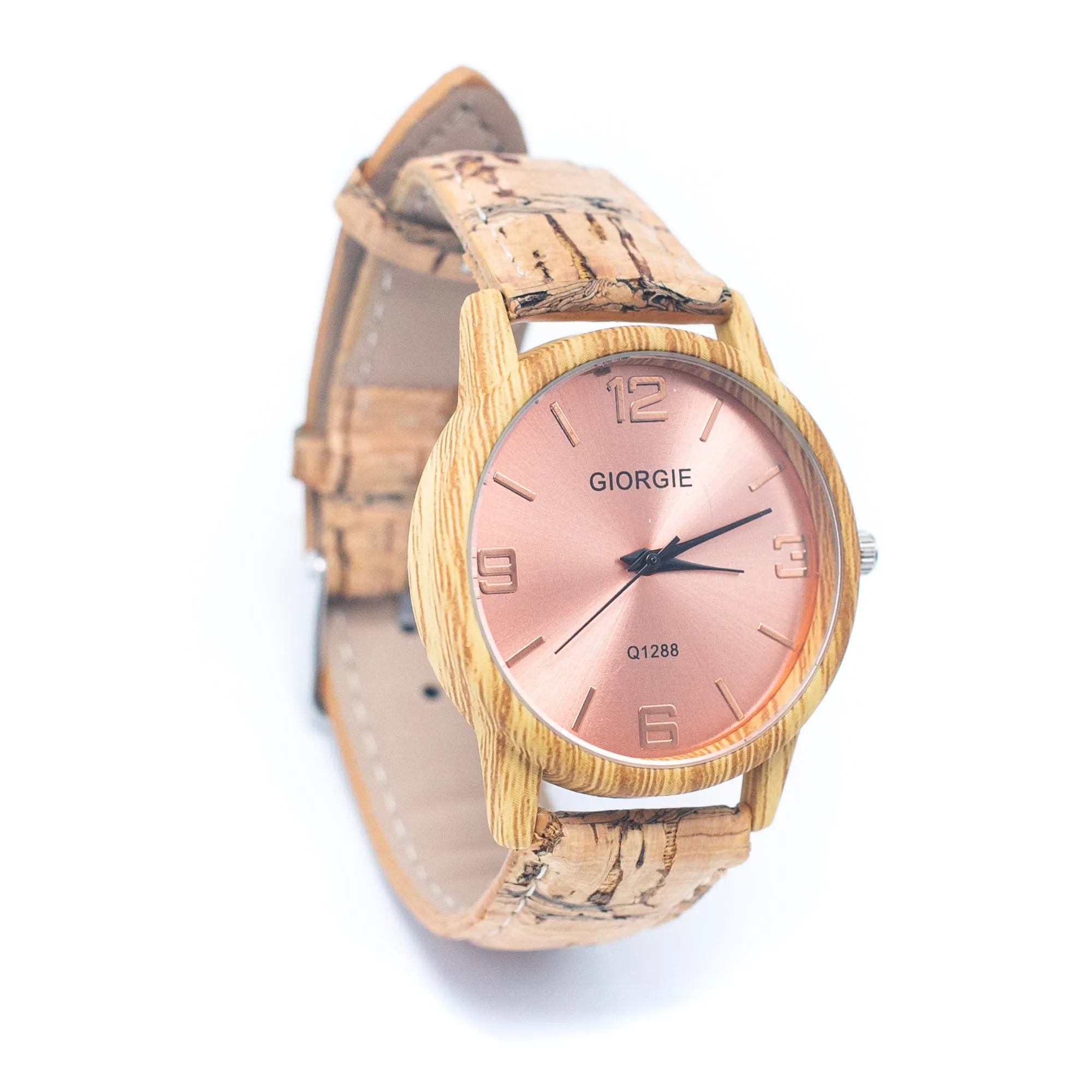 Stylish Casual Watch with Natural Cork Watch Strap WA-360