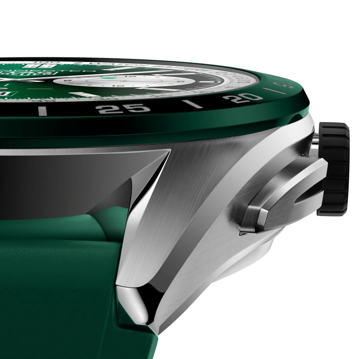 TAG Heuer Connected Calibre E4 Watch with Green Rubber Strap