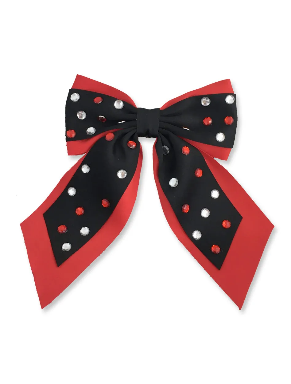 Team Color "Double Double" Gem Hair Bow